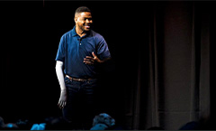 Inky Johnson on stage